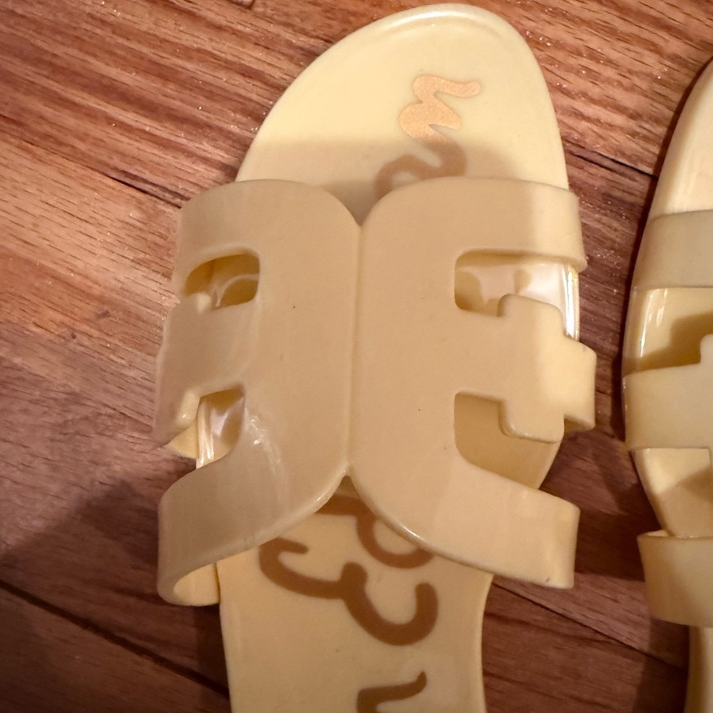 Sam Edelman BAY JELLY SLIDE SANDAL Yellow size 11 - Picture 9 of 10